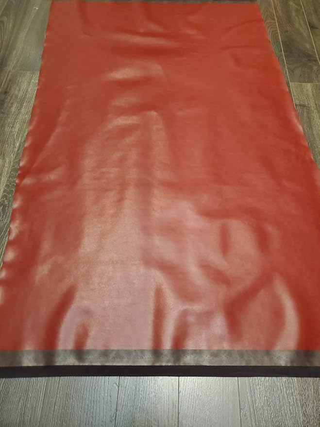 NAT LEATHERS | Burgundy Soft Faux Vegan Leather Fabric Sheet PU | 4 Yards Cut - Image 3