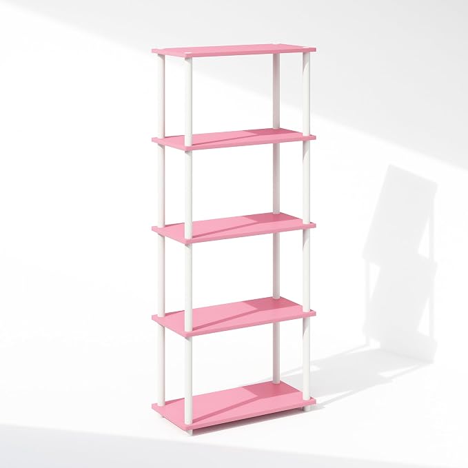 Furinno Turn-N-Tube Book Shelf, 5-Tier Bookshelf, Bookcase - Image 4