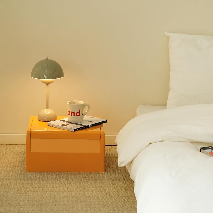 Nightstand Bedside Table with Storage Space, Dorm and Small Spaces, Easy - Image 4