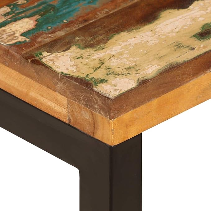 Solid Reclaimed Wood Coffee Table 39.4x19.7x13.8 Inches - Image 7