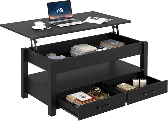 Rolanstar Coffee Table, 47.2" Lift Top Coffee Table by Rolanstar