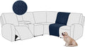 ALIECOM 100% Waterproof Recliner Sectional Couch Covers L Shape Stretch Corner by ALIECOM