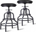 Industrial Vintage Counter Stool, Kitchen Counter Height Adjustable Swivel Chair by Diwhy