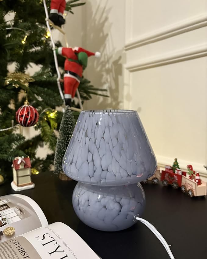 ONEWISH Mushroom Lamp Small Bedside Table Lamp-Nightstand Nightlight Dimmable - Image 6