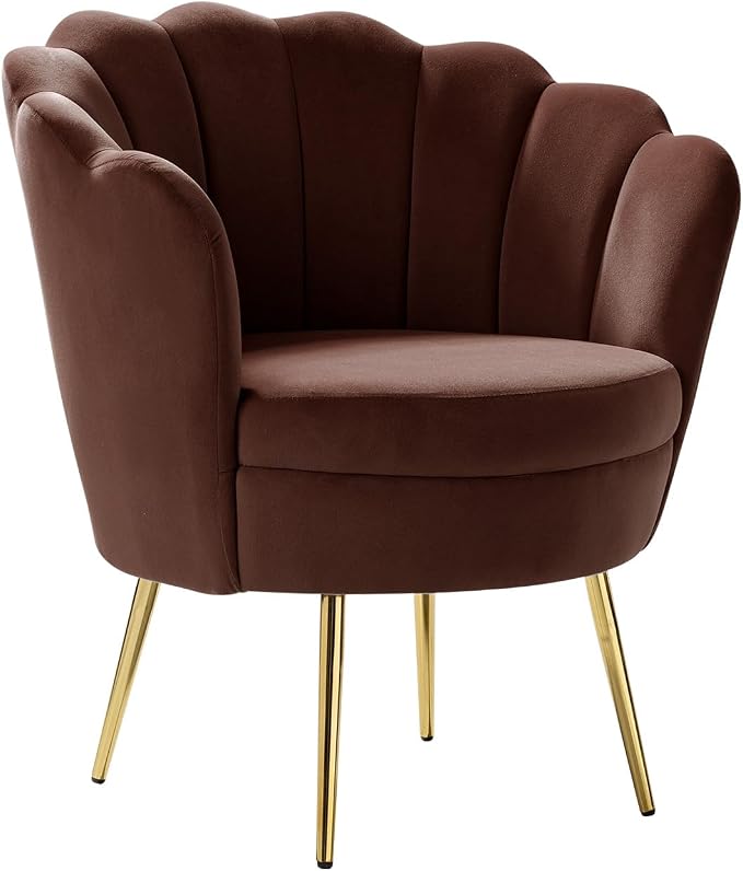 HULALA HOME Modern Velvet Accent Chair - Image 8