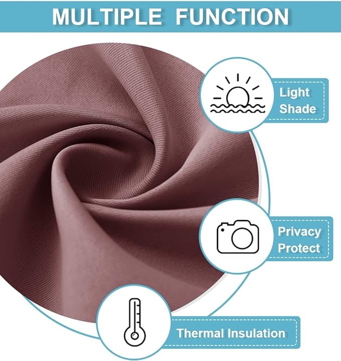 RYB HOME 54 inch Blackout Curtains - Image 5