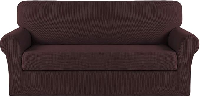 Turquoize Stretch Sofa Slipcover 2 Pieces Sofa Cover Couch Cover by Turquoize