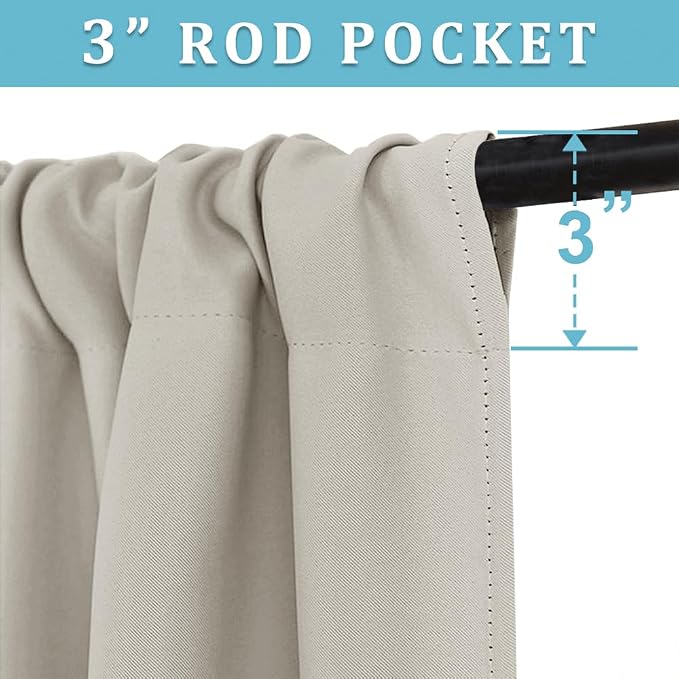 RYB HOME Cafe Curtains 24 inch Length, RV Curtains - Image 2