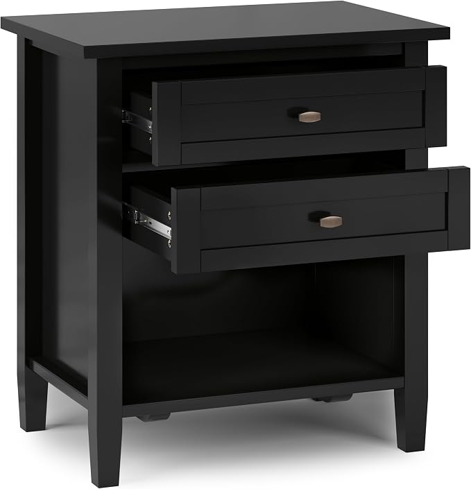 SIMPLIHOME Warm Shaker Bedside Table - Image 4