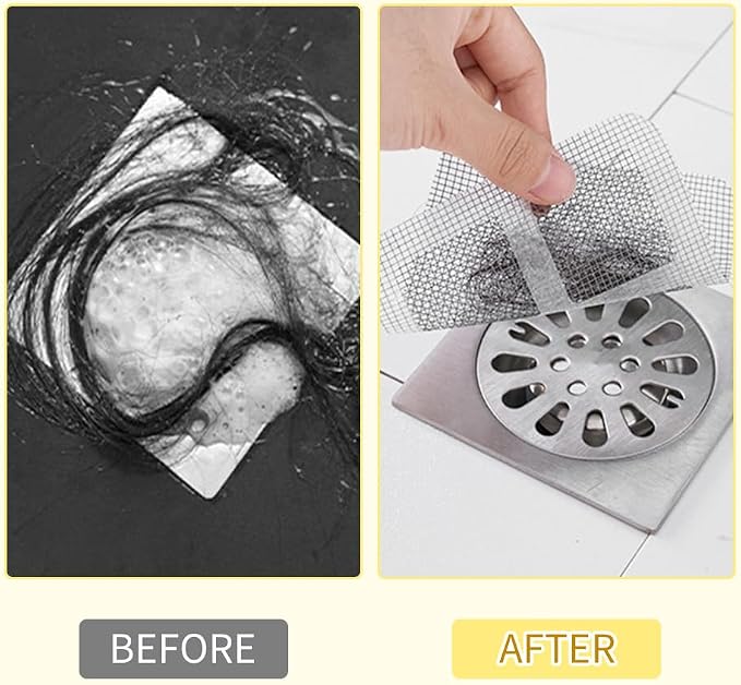Disposable Hair Drain Stickers, Upgrade Disposable Shower Drain Cover Hair - Image 6