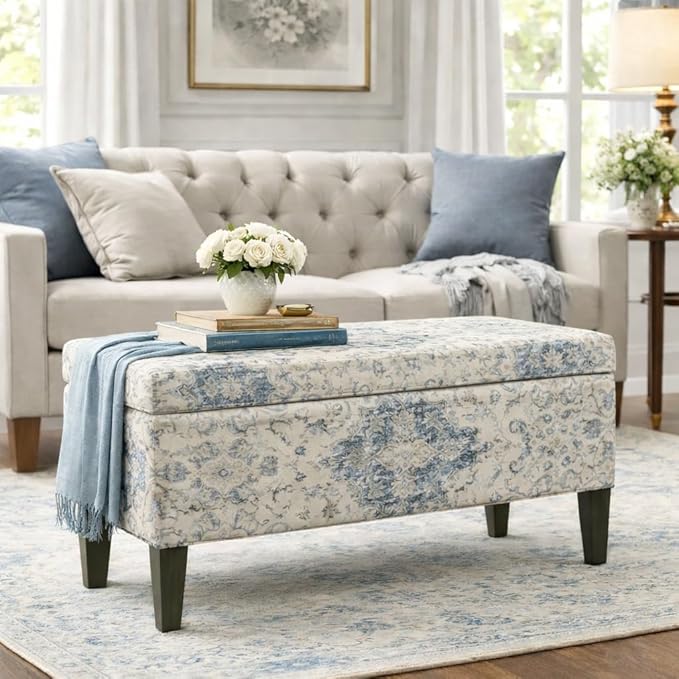 HomePop Large Decorative Storage Bench - Image 2