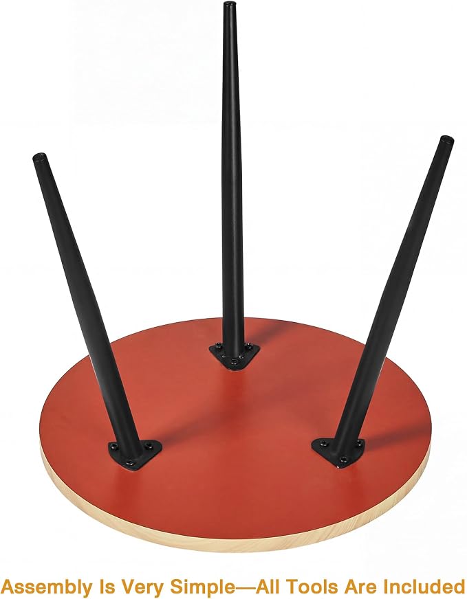 VECELO Modern Side Table, Round Small End Table, Exclusively Designed - Image 6