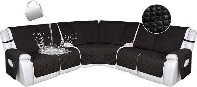 HDCAXKJ 100% Waterproof Reclining Sectional Couch Covers L Shape Recliner Sofa by HDCAXKJ
