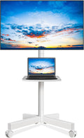 Rfiver Mobile TV Stand for 23-65 Inch LCD LED Flat/Curved Panel Screen TVs up by Rfiver
