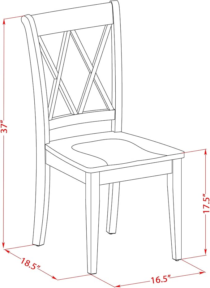 East West Furniture CLC-ESP-W Clarksville Dining Room Chairs - Image 3