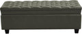 WUTUTUEE 50" Faux Leather Storage Ottoman Bench, End of Bed Upholstered by WUTUTUEE