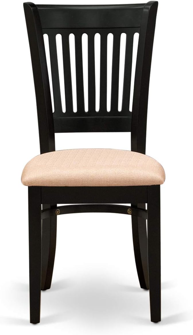 East West Furniture ANVA5-BLK-C 5 Piece Dining Room Furniture Set Includes a - Image 6