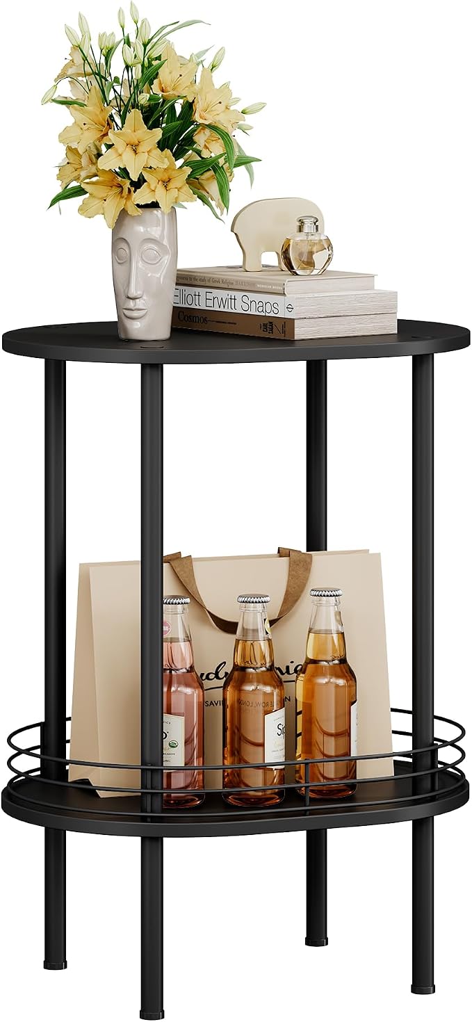 Small Modern Oval Side Table - Image 8