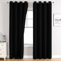 ChrisDowa 100% Blackout Curtains 90 inch Long by ChrisDowa