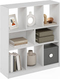 Furinno DALY Book Shelf, 8-Cube Bookshelf, Horizontal Cube Storage Organizer by Furinno-FitsYourSpaceFitsYourBudget