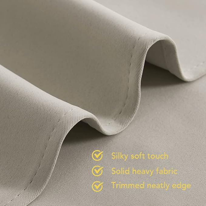 NICETOWN Thermal Insulated Narural Blackout Curtains - Image 5