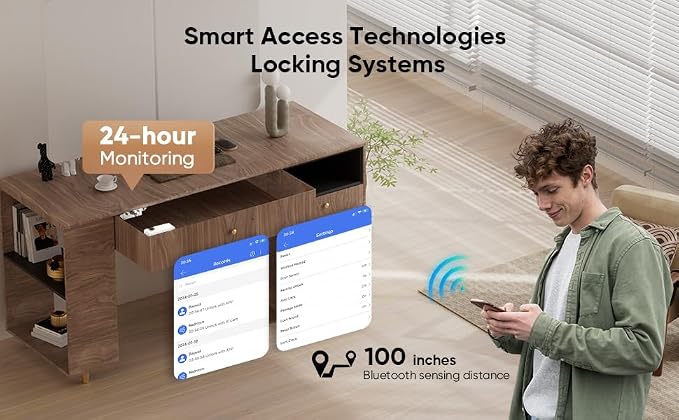 Smart Cabinet Lock Bluetooth Hidden Safety RFID Kid Keyless Drawer Locks - Image 2