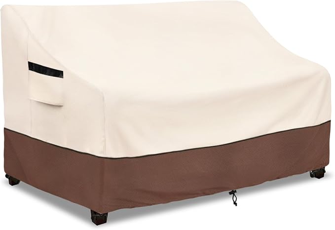 Outdoor 2-Seater Loveseat Cover, Patio Sofa Covers Fits up to 58W x 32.5D x 31H by LSongSKY
