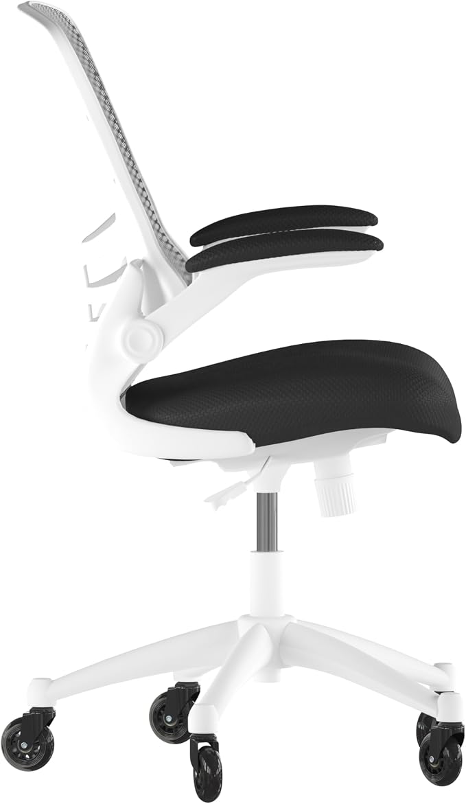 Flash Furniture Kelista Mid-Back Black Mesh Swivel Ergonomic Task Office Chair - Image 8