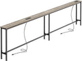 SUPERJARE 102.3 Inch Sofa Table by SUPERJARE