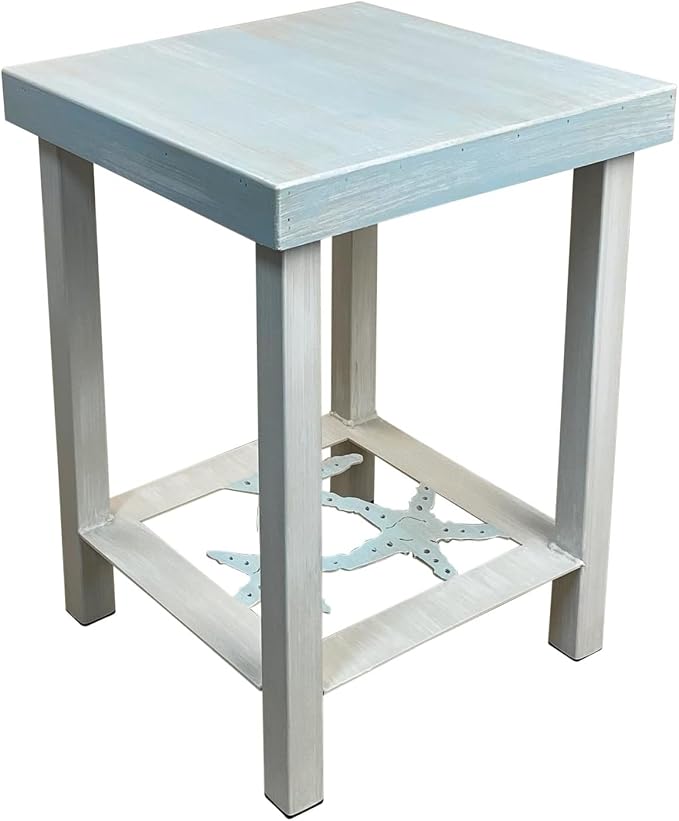 Furniture Barn USA Weathered Cottage and Beachside Square End Table by FurnitureBarnUSA