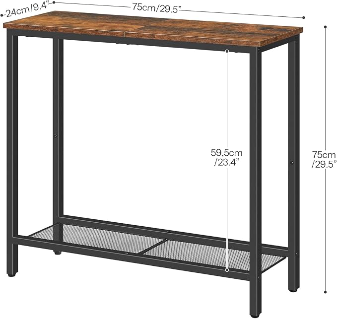 HOOBRO 29.5" Narrow Console Table, Small Entryway Table - Image 3