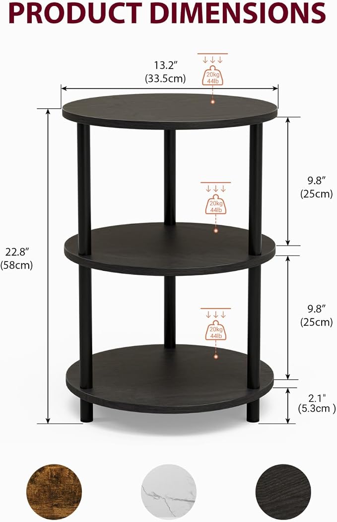 XBurmo Small Round End Table - Image 3