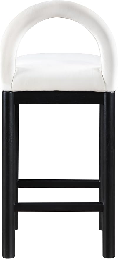 Meridian Furniture 11035Cream-C Conrad Collection Art Deco Counter Stool - Image 6