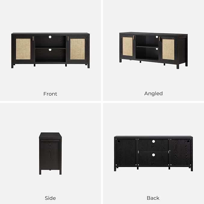 SICOTAS Rattan TV Stand for Living Room - Image 7