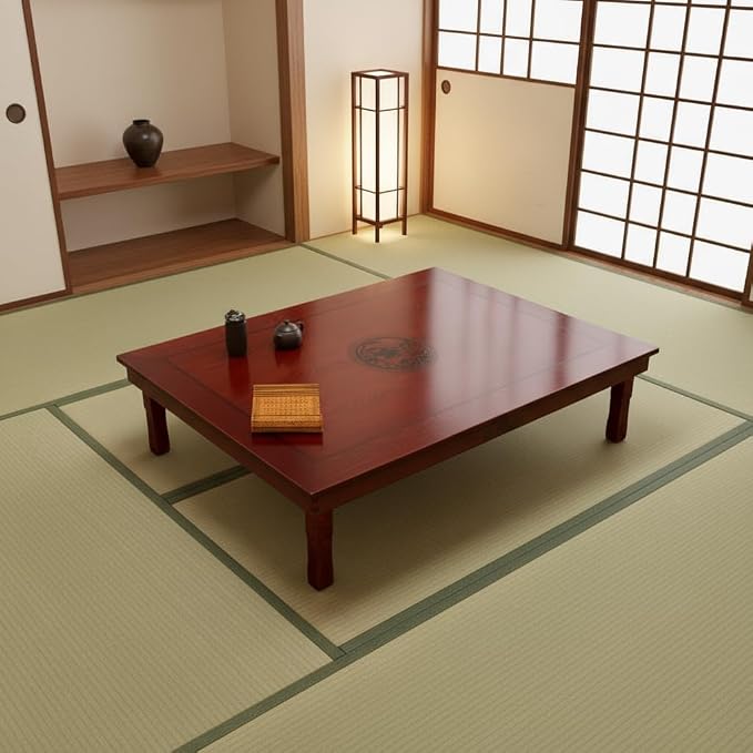 Rectangle 120x80cm Korean Dining Table Folding Leg Dining Room Furniture Asain - Image 9