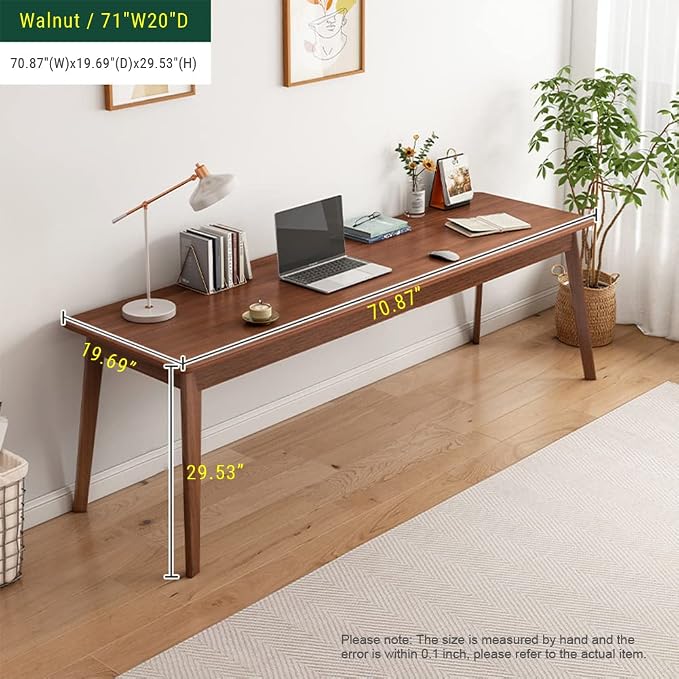 NELYE Mid-Century Long Desk Table - Image 5