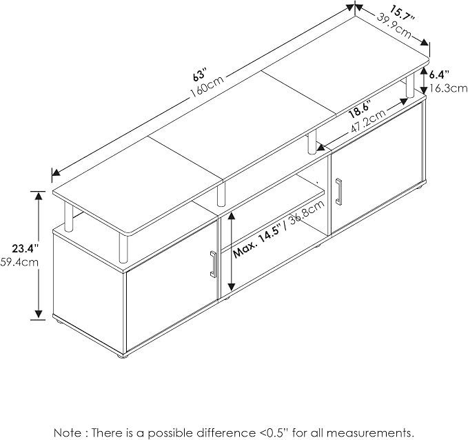 Furinno Jensen Entertainment Center Stand - Image 2