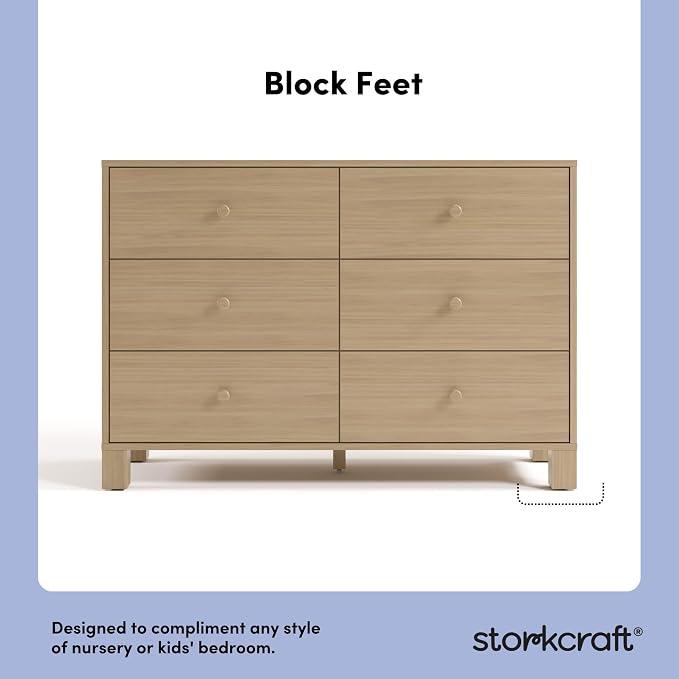 Storkcraft California 6 Drawer Double Dresser – GREENGUARD Gold Certified - Image 5