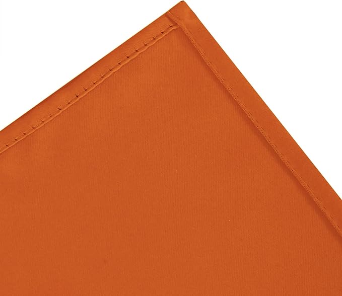 LEMOMO Blackout Curtains 66 x 54 Inch Long Orange Curtains Set of 2 Panels Room - Image 7