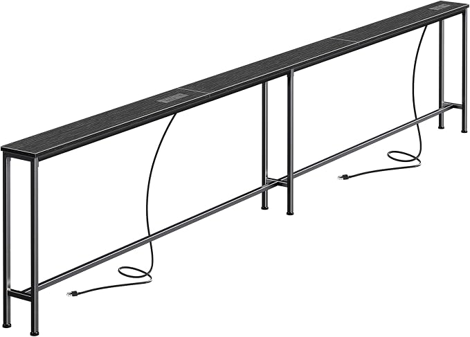 SUPERJARE 110.2 Inch Sofa Table by SUPERJARE