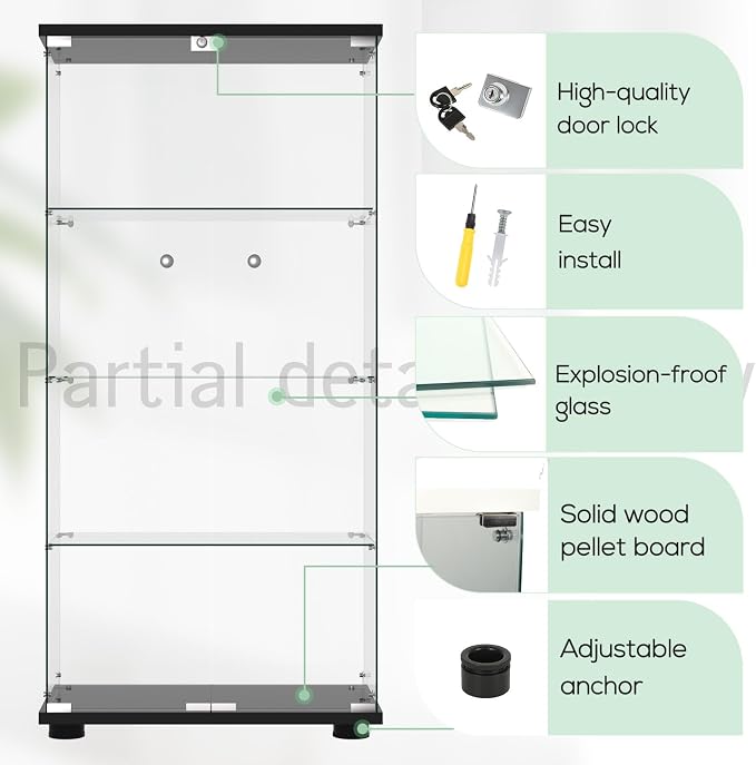 FANYUSHOW Glass Display Cabinet - Image 4