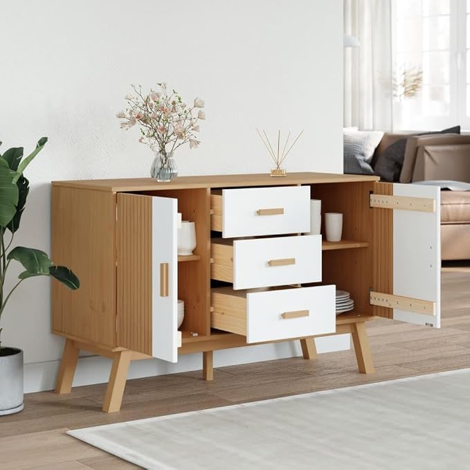 Scandinavian Sideboard with Drawers and Doors - Image 4