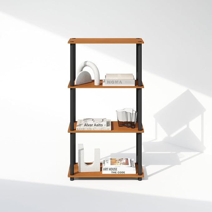 Furinno Turn-N-Tube Book Shelf, 4-Tier Bookshelf, Bookcase - Image 7