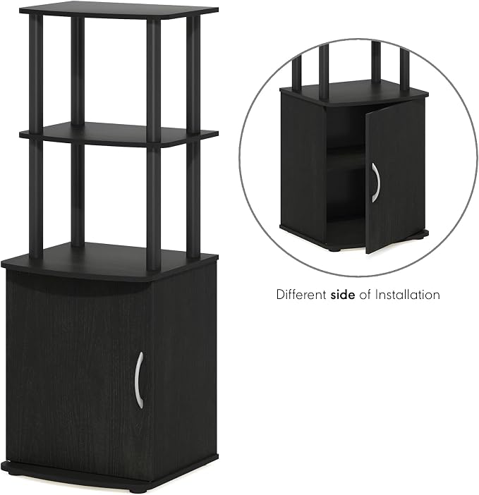 Furinno Turn-N-Tube Tall TV Entertainment Side Table Display Rack - Image 6