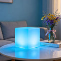 8-in LED Cube Night Light Mood Lamp, Cordless LED Light Cubes by BALMOST