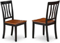 East West Furniture ANC-BLK-W Antique Kitchen Dining Chairs by EastWestFurniture
