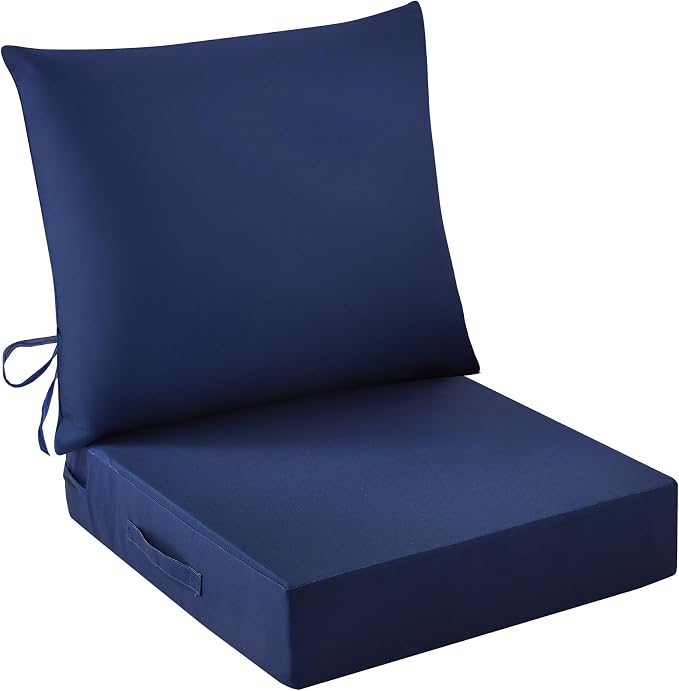 IASEAHK Outdoor Seat Cushion Set, Waterproof & Fade Resistant Patio Chair by IASEAHK