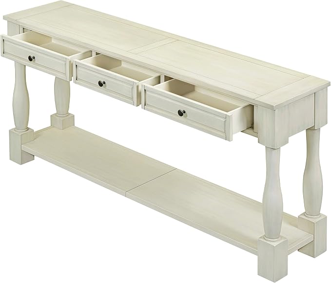 Knocbel 64 Inch Long Antique Entry Console Table - Image 13