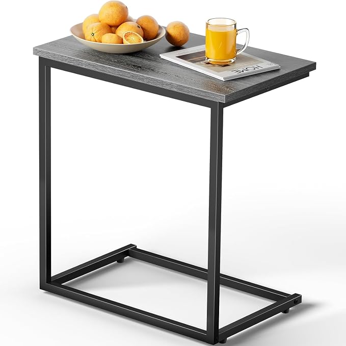 Pipishell C Shaped End Table 27 Inches High, Side Table - Image 9