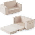 Kids Couch, 2-in-1 Toddler Chair Comfy 1-3 Years, Convertible Kids Chair by Enjoyabetterchildhood